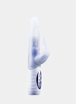 White Realistic Dildo Penis Vibrator Rabbit Vibrator  Clitoris Stimulat Massager Transparent Rotating Beads Sex Toys For Women 