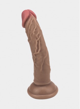 6.5" Realistic Brown Dildo With Suction Cup 