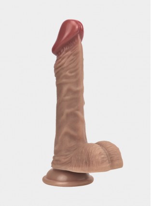 7.5" Realistic Veined Shaft Dildo With Balls 