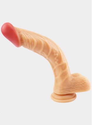 9" Realistic Dong G-spot Dildo Curved Shaft Dildo 