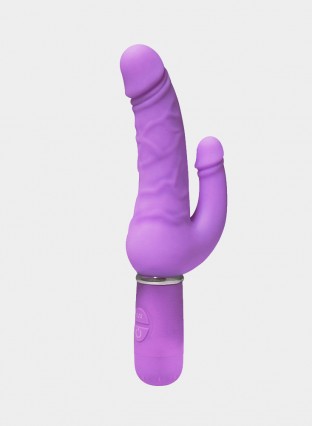 Double Fun Dildo Vibrator Silicone 30 Frequency 