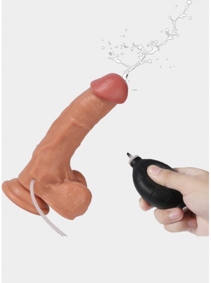 Ejaculating Dildo Realistic Ultra-Soft Squiring Cock