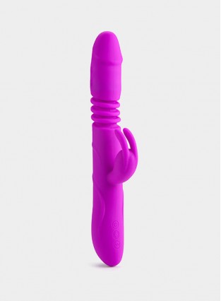 G-spot Rabbit Vibrator Thrusting Vibrator With 12 Function Vibrations 4 Rotating Modes 