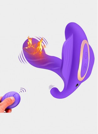 Wearable Heating Vibrators Wireless Remote Control With 10 Vibration 