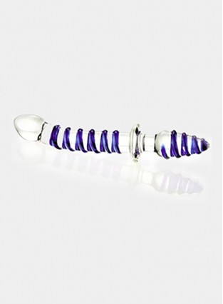 Double-ended Glass Dildo Crystal Penis G-Spot Simulator Masturation For Women Anal Butt Plugs Adult Sex Toys 