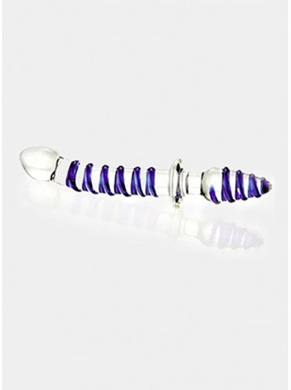 Double-ended Glass Dildo Crystal Penis G-Spot Simulator Masturation For Women Anal Butt Plugs Adult Sex Toys