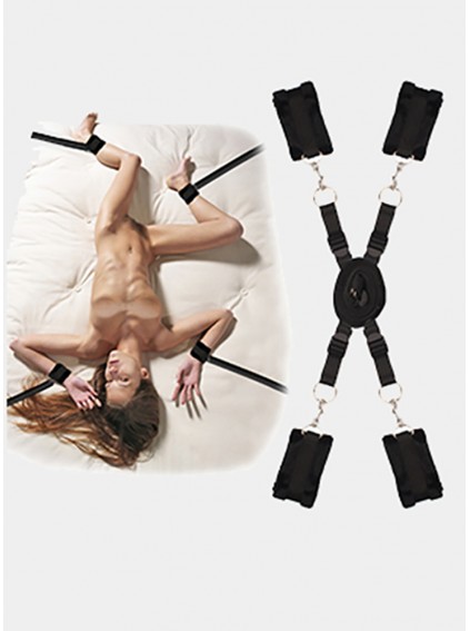 BDSM Handcuffs & Ankle Cuffs Adult Games Slave With Bed Restraint System Sex Toys Erotic Bondage Sex Toys For Couples