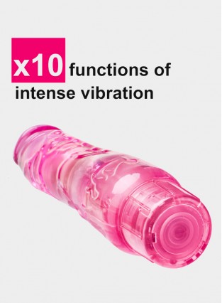 8.6 inches Vibrating Dildo 10 Multi-Speeds Vibrations Crystal Penis Erotic Sex Toys For Adult Intimate Goods Woman Masturbator female toys Waterproof 