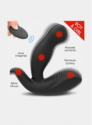 Massager Male Vibrating Feelingirl Anal Vibrator P-spot Sex Toy with Wireless Remote Control Butt Plug Gay Adult Toys for Men