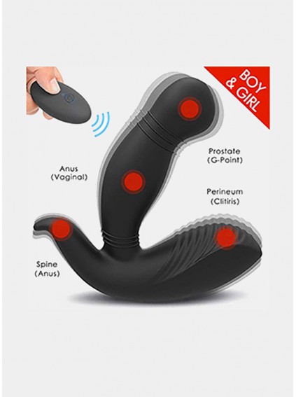 Massager Male Vibrating Feelingirl Anal Vibrator P-spot Sex Toy with Wireless Remote Control Butt Plug Gay Adult Toys for Men