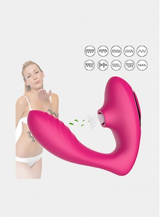 Clitoral Sucking Vibrator, G Spot Clit Dildo Vibrators Waterproof, Rechargeable Clitoris Stimulator with 10 SuctionVibration Patterns Sex Toys for Women 