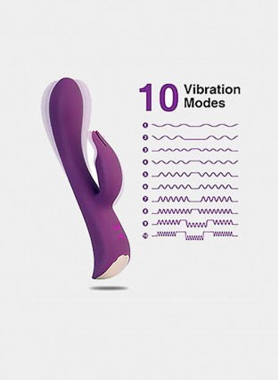 Silicone Rechargeable 10speed Vibrating Gspot Stimulation Vibrator