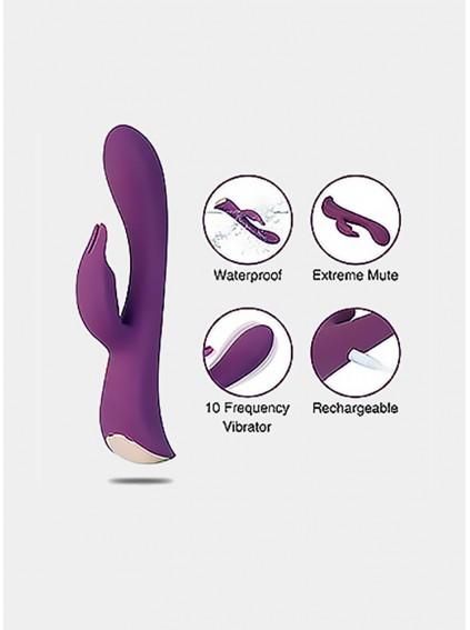 Silicone Rechargeable 10speed Vibrating Gspot Stimulation Vibrator