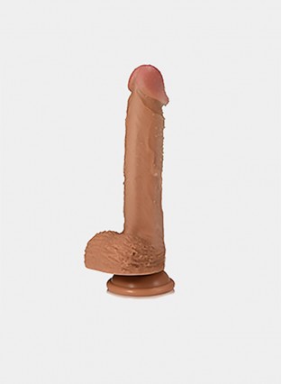 Adoniser 9 Inch Cock Anal Sex Toys for Masturbation Realistic Dildo Dual Density Bodysafe Liquid Silicone Soft Bendable Lifelike Penis with Strong Suction Cup Secret Package