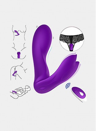 Bluetooth Vibrator with Dual Motors 6 Vibration Modes for Women Triple Stimuations 