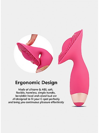 Louviva G Spot Vibrator Stimulator Silicone 10 Speed Vagina Clitorial Stimulation Vibrating Vibrator Handheld Massager Stick Flirt Brush Sex Toy Adult Toys Sex Things for Couples Or Women