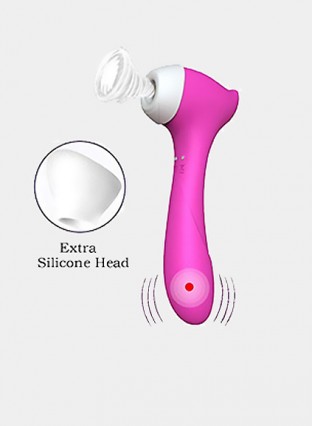 SuckerVibrator, Waterproof Rechargeable G SpotNippleClitoris Stimulator, 11 Powerful Vibrating Modes Sex Toy  