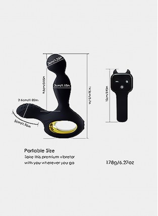 Male Prostate Massager Vibrating Anal Sex Toys with 3 Speeds Rotating +10 Speeds Vibrating Heating Wireless Remote Anal Butt Plug for Men Women and Couples 