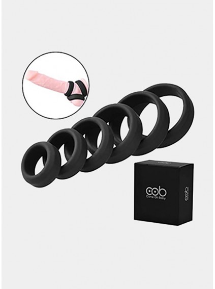 Silicone 6 Packs Of Penis Ring Sets To Enhance The Erection Of The Erect Cock Ring