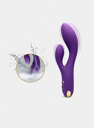 Vibrating Rabbit G-spot Vibrator Vagina Clitoris StimulationMassager - Upgraded Powerful Dual Motors With Magnetic Charge and Multicolored Light