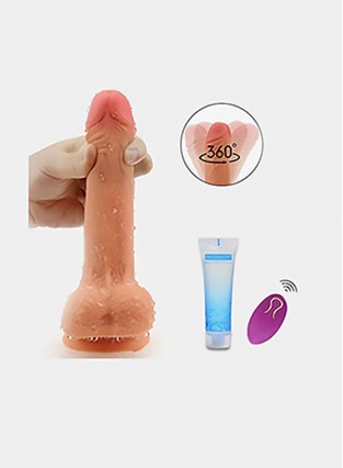 10 Vibration for Women Orgasm Vibrating 360°Swirling Dildo Wireless Remote Penis 