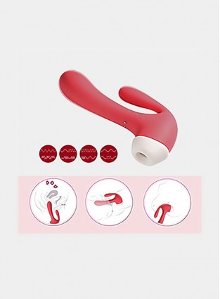 Sucker Vibrator G Spot ClitVibrators for Women with Suction and Vibration Nipple Stimulator Toys 