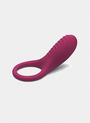 Full Silicone Vibrating Cock Ring - Waterproof Rechargeable Penis Ring Vibrator - Sex Toy for Male or Couples 