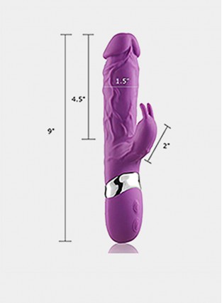 Vibrating G Spot Rabbit Vibrator, Rechargeable Dildo 