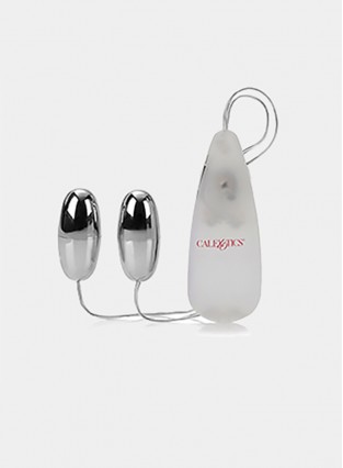 Pocket Exotics Wired Remote Double Bullet Vibrator - Sex Toys for Couples - Adult Vibe Eggs Massager 